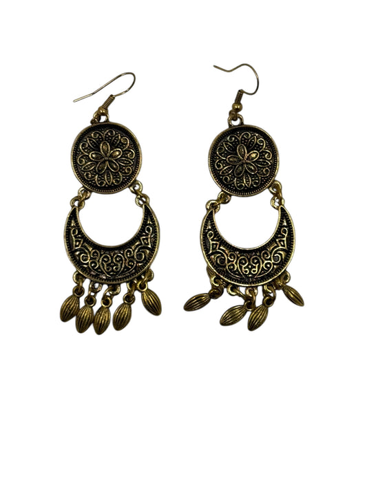 Vintage brass earrings