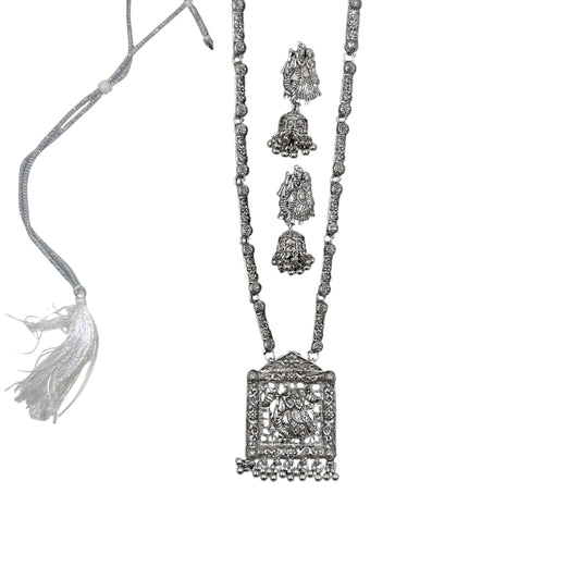 Radha Krishna necklace and earring set