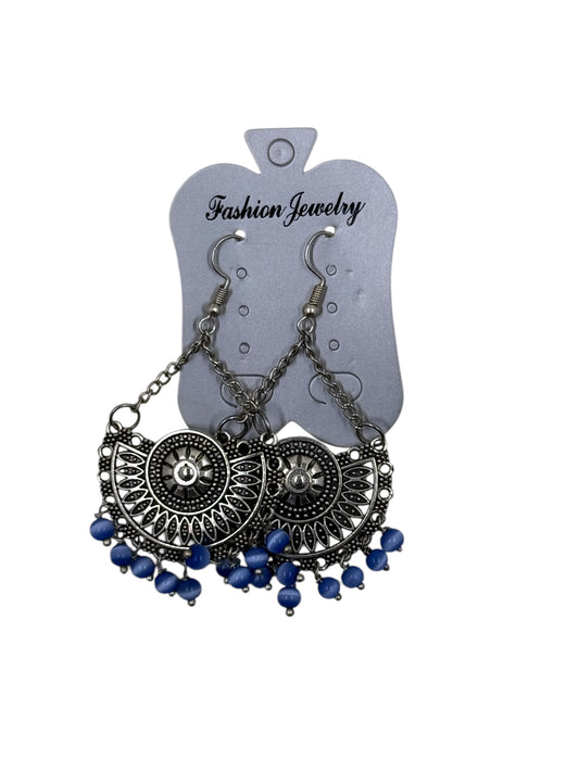 Retro blue earrings
