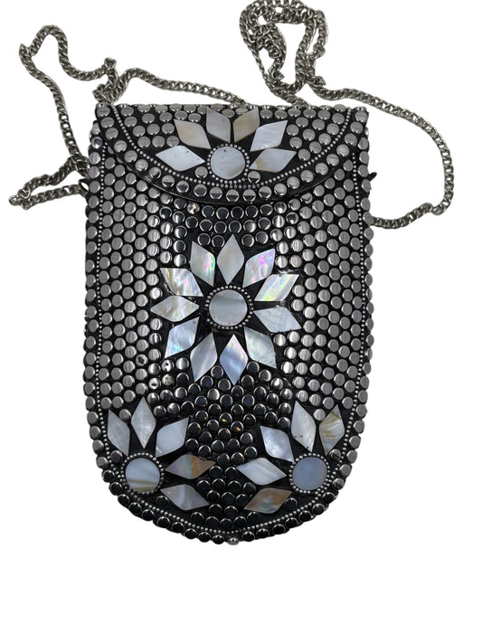 Handmade brass clutch dark theme