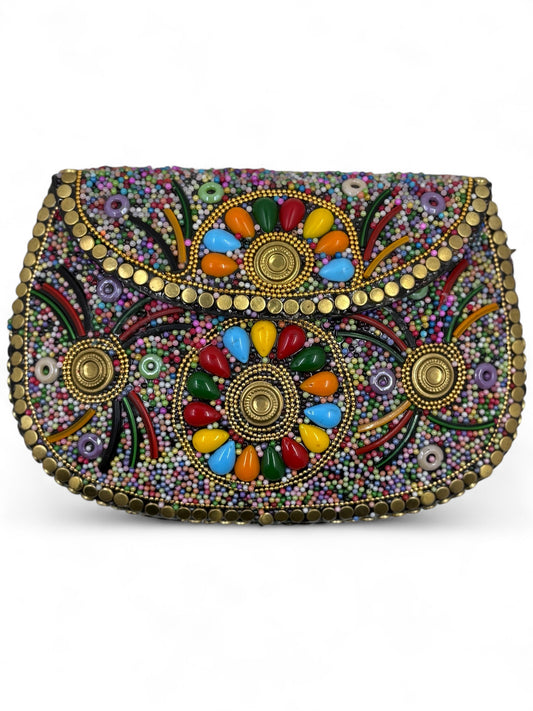 handmade brass clutch vintage