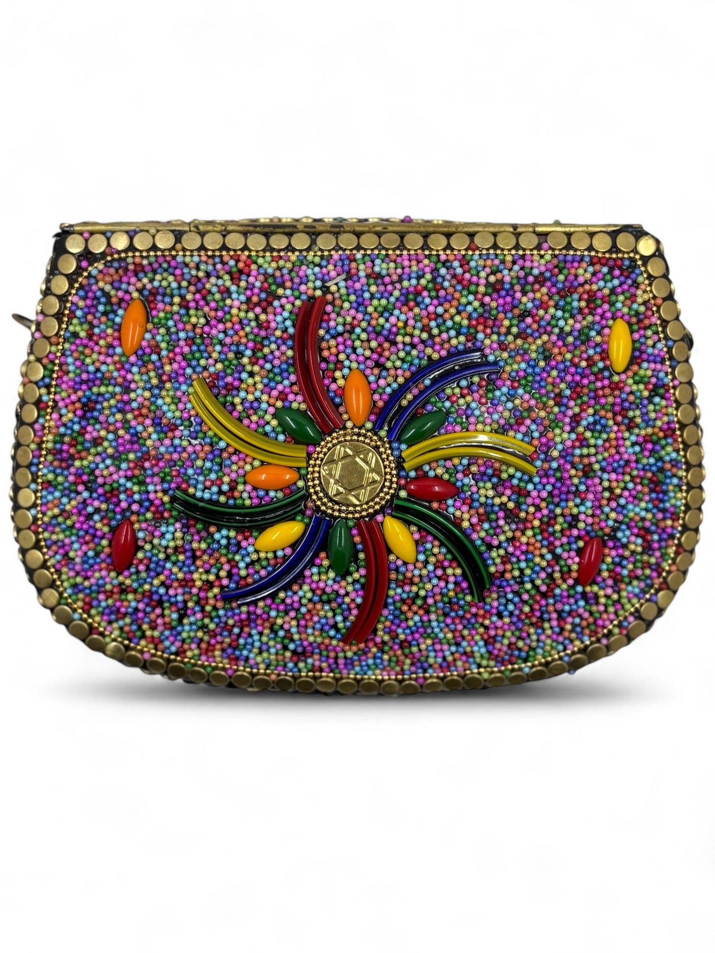 handmade brass clutch vintage