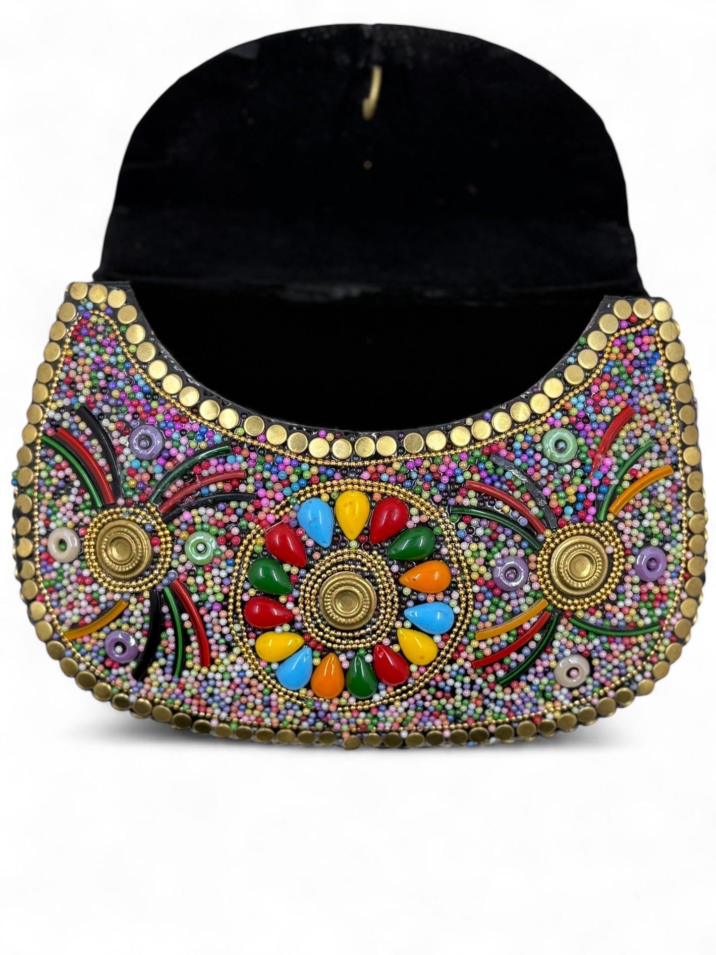 handmade brass clutch vintage