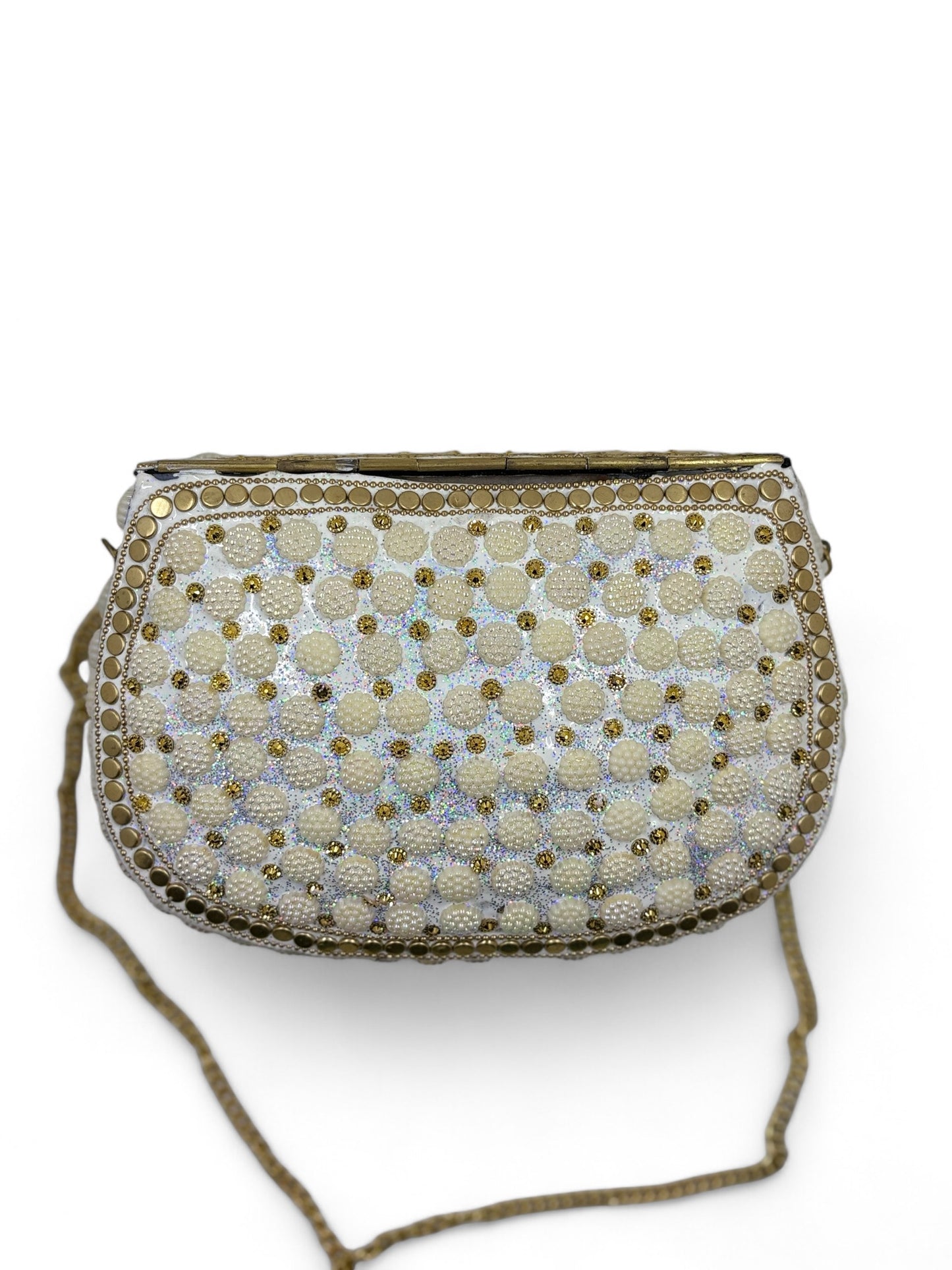 White pearl gypsy vintage bag