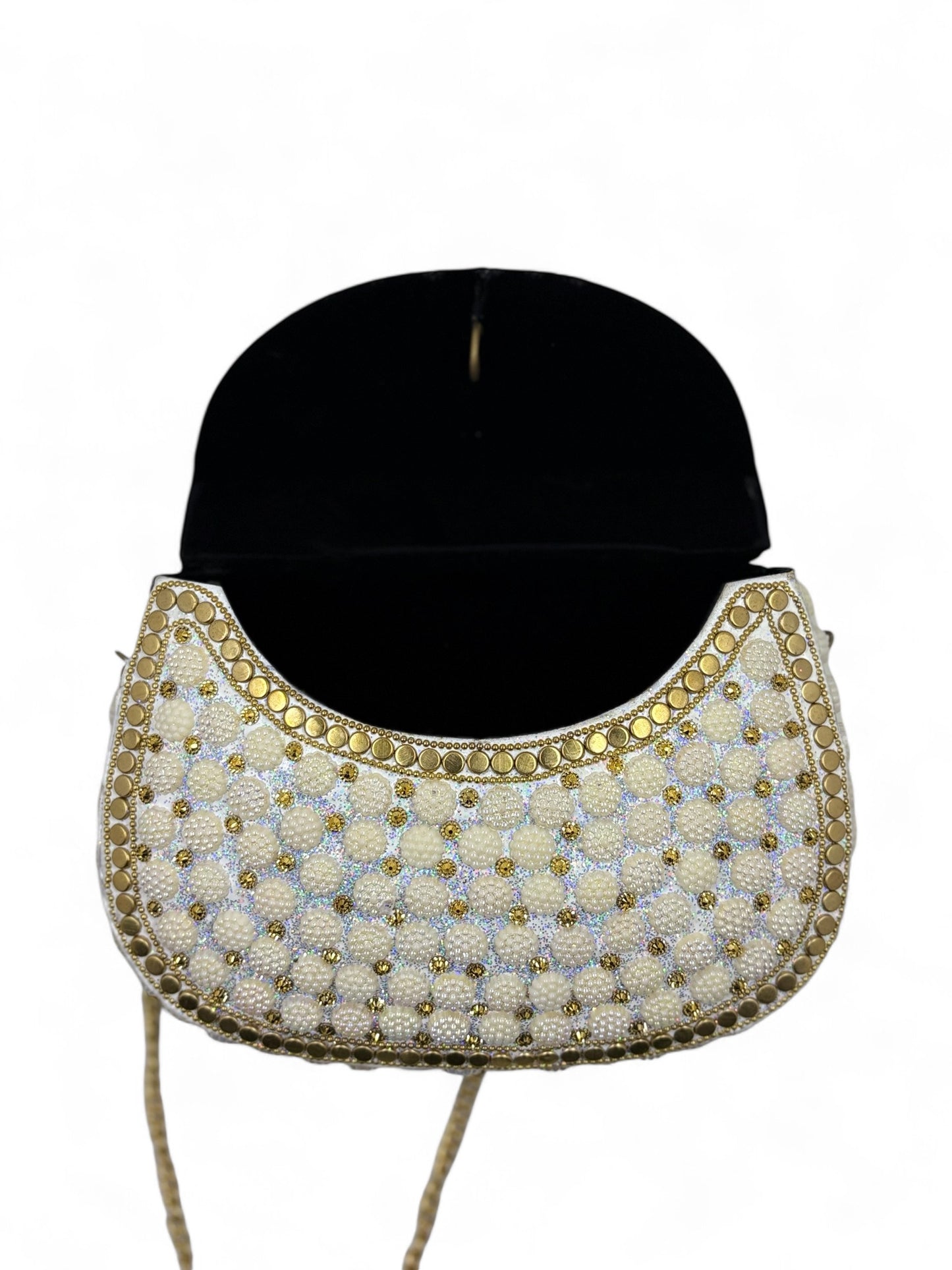 White pearl gypsy vintage bag