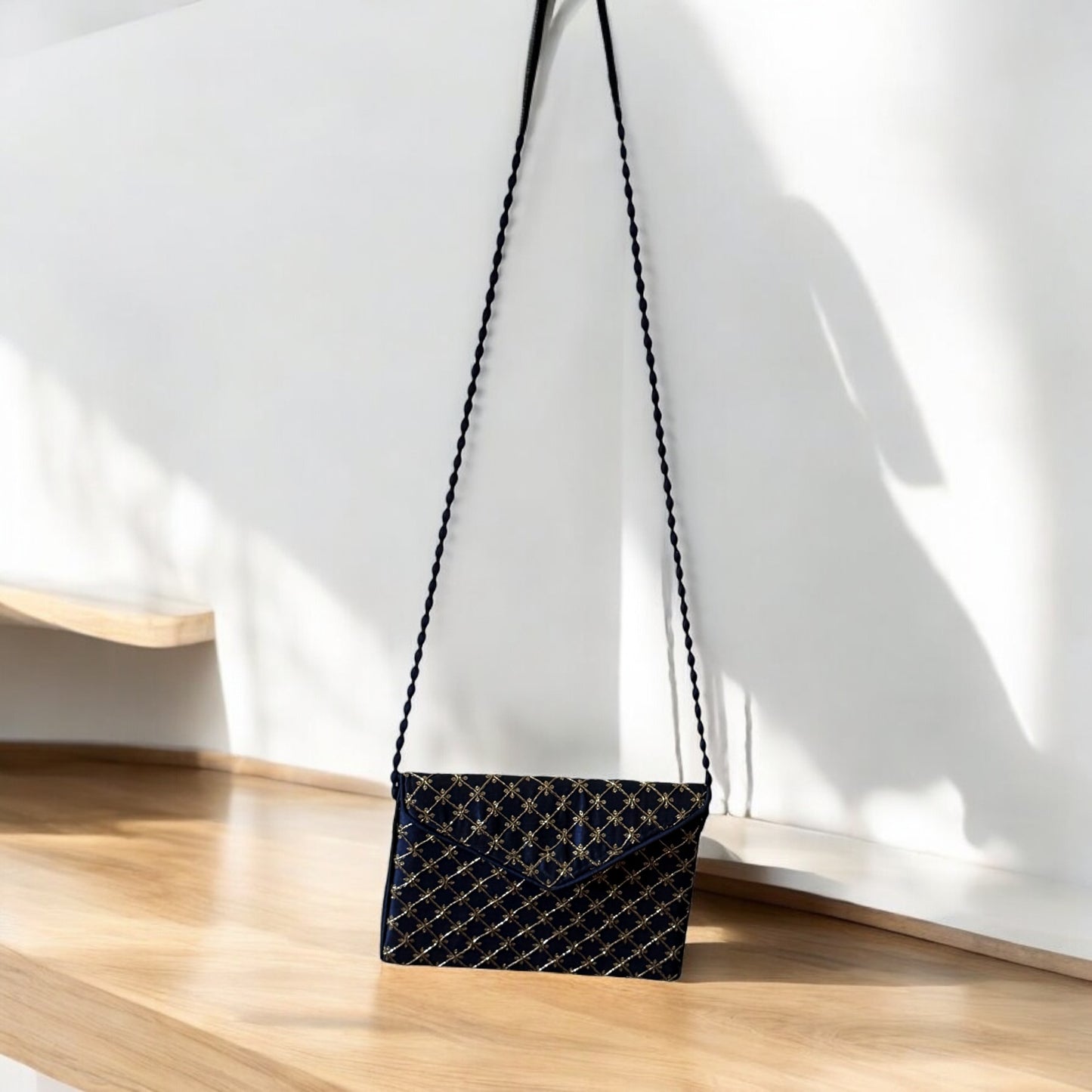 Embraided gypsy cotton clutch