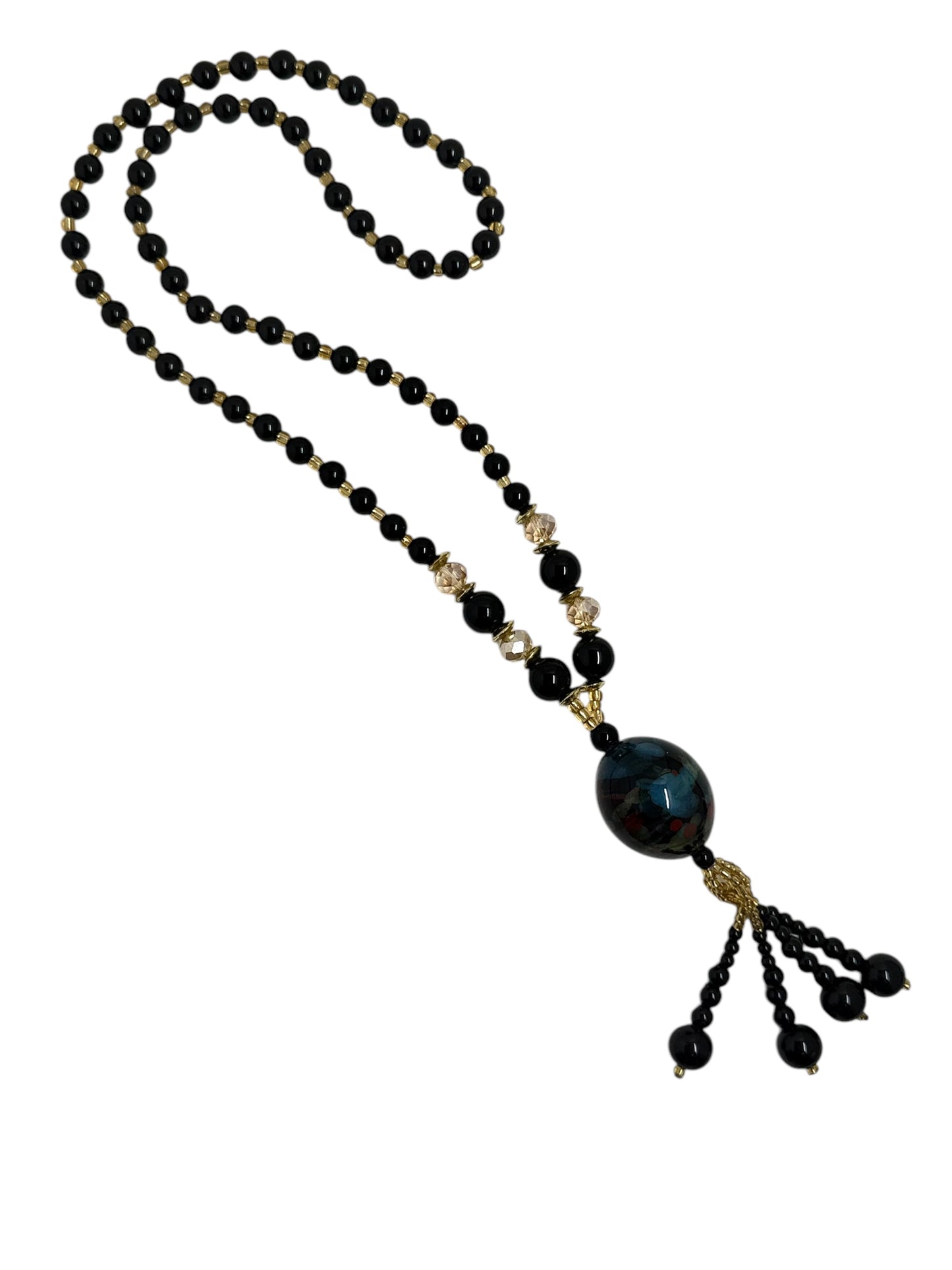 Mustang natural stone pendant