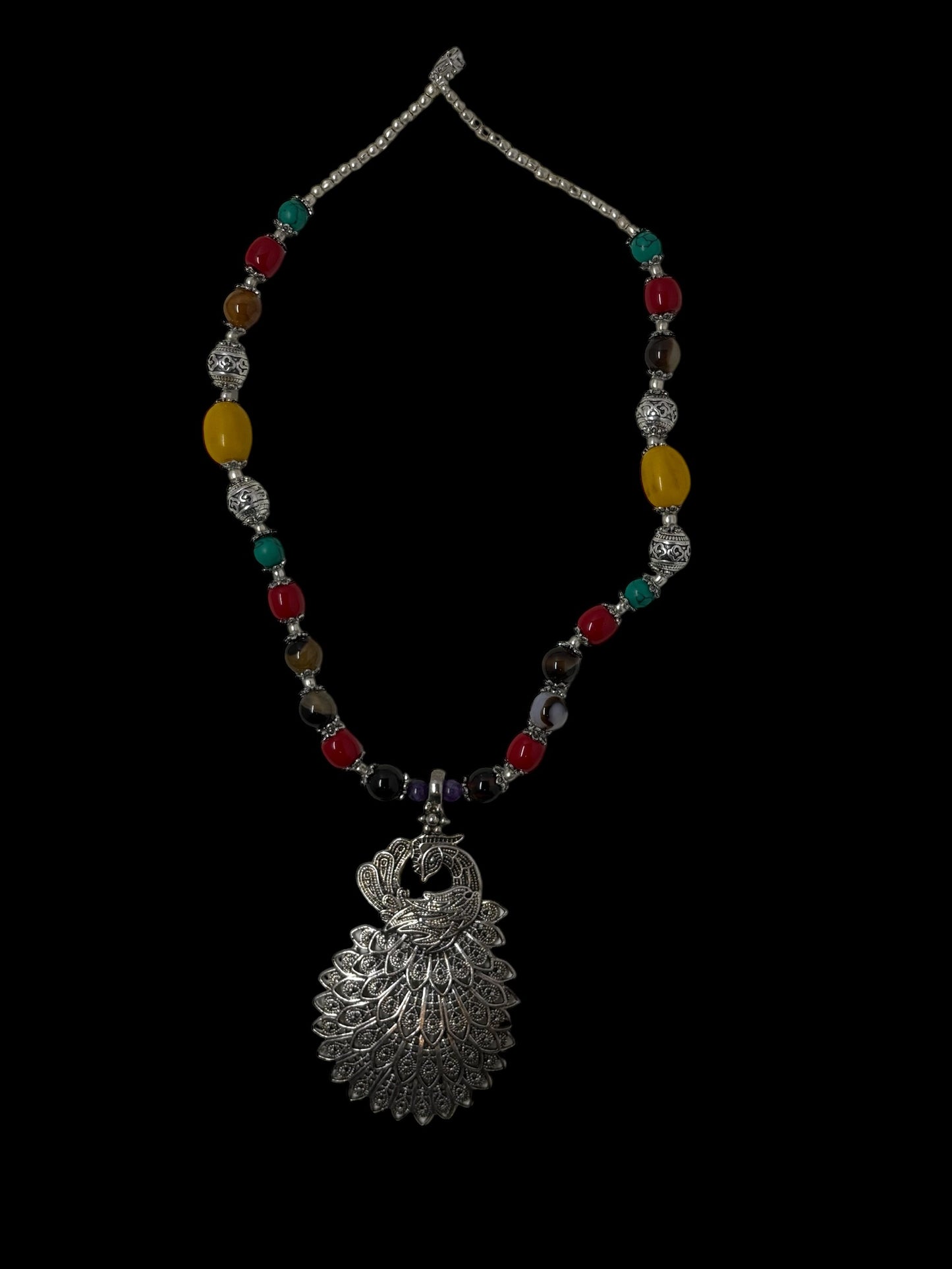 Vintage sherpa necklace